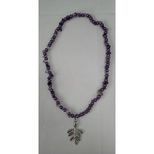 Collier long améthyste